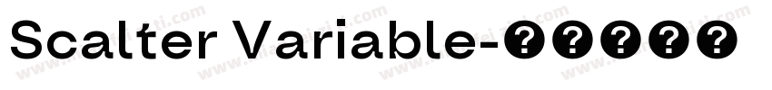 Scalter Variable字体转换